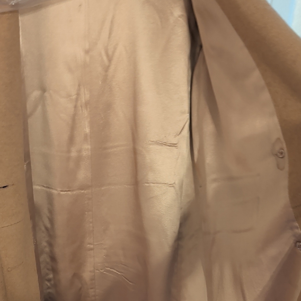 Stunning Coat! Elegant Tan Camel Women's Long Outercoat - Royal, Vintage Piece ! - Picture 5 of 16